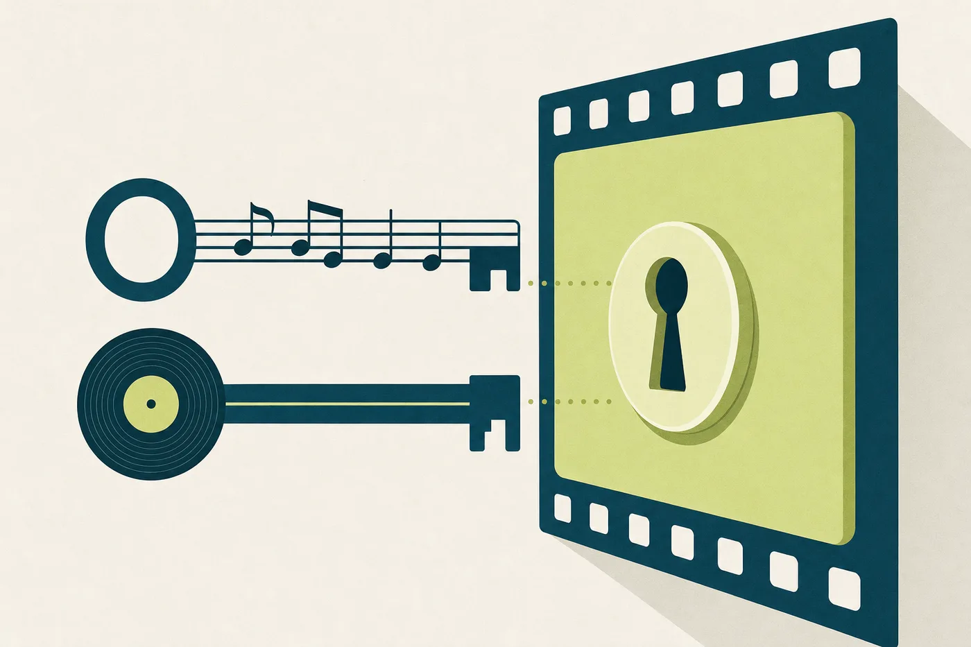 Two separate rights, the composition and the recording, both cleared before music meets picture